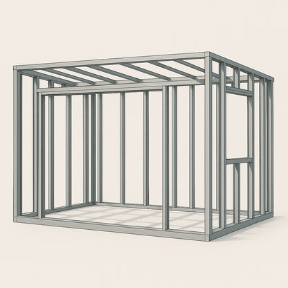2m x 3m Garden Room frame